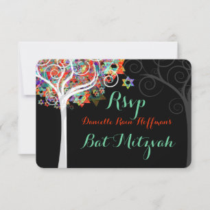 PixDezines rsvp tree of life Bat Mitzvah/bar