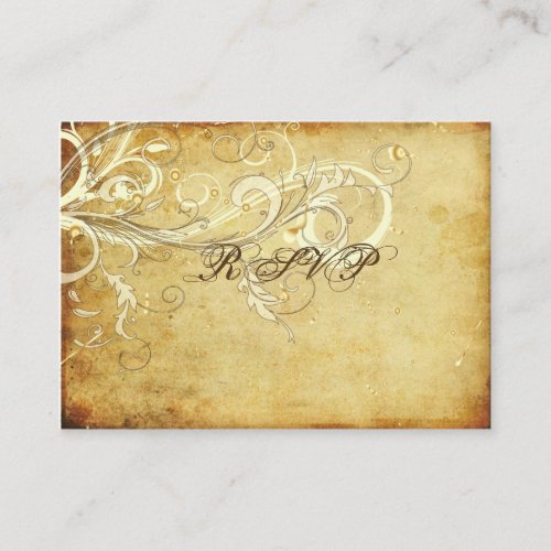 PixDezines RSVP Vintage Cream SwirlsDIY Cards