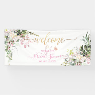 PixDezines Rustic Pink Gum Eucalyptus Banner