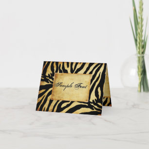PixDezines safari/vintage zebra/DIY fonts+color! Thank You Card