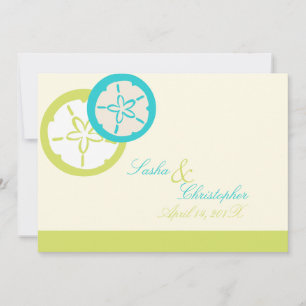 PixDezines Sand Dollar Starfish/DIY Color!! Invitation