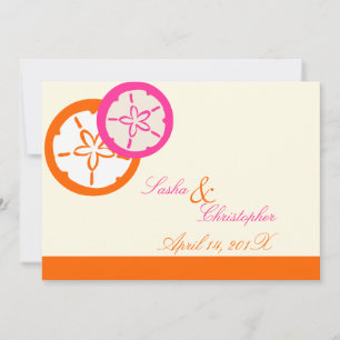PixDezines Sand Dollar Starfish DIY Colors!! Invitation