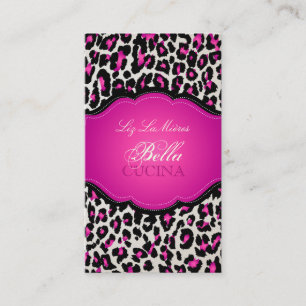 PixDezines Sassy cheetah print/diy background Business Card