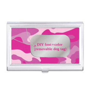 PixDezines sassy pink camo Case For Business Cards