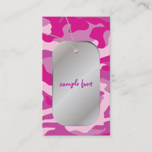 PixDezines Sassy Pink Camo+Dog Tags