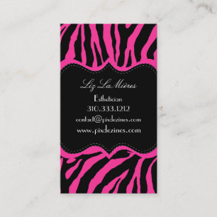 PixDezines Sassy zebra print Business Card