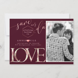 PixDezines Save Date/Botanica Love Save The Date