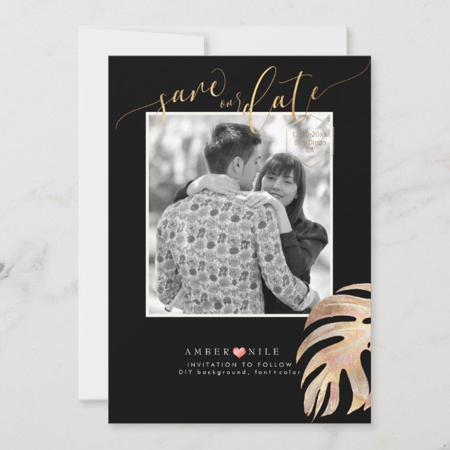 PixDezines Save Date/Botanica Love The Date (Front)