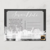 PixDezines/Save Date/chalkboard/Chicago/Lake Shore Announcement Postcard (Back)