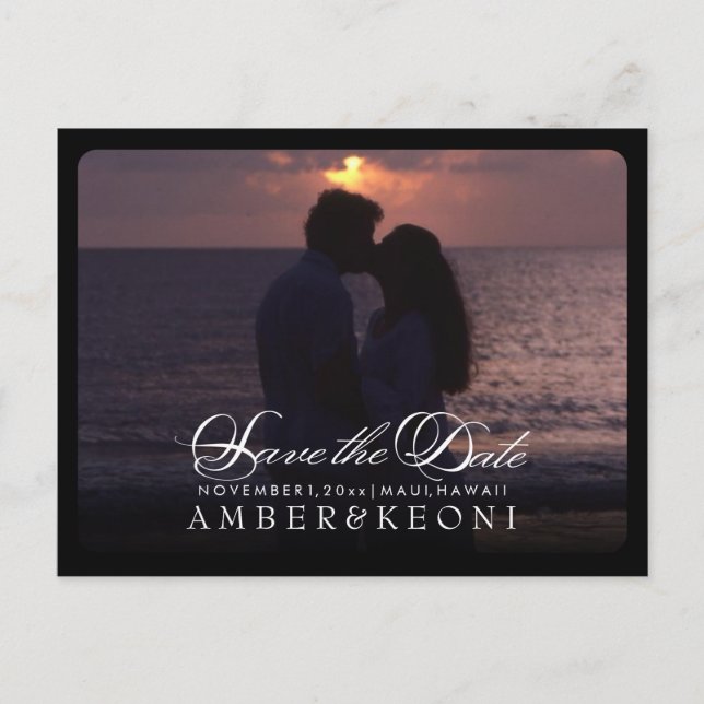 PixDezines Save the Date/Fancy Script Announcement Postcard (Front)