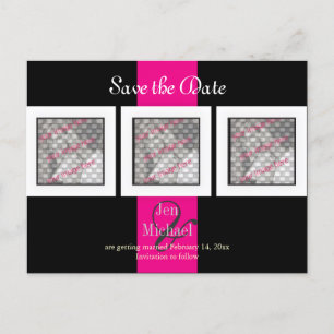 PixDezines save the date photo frames/DIY colors Announcement Postcard