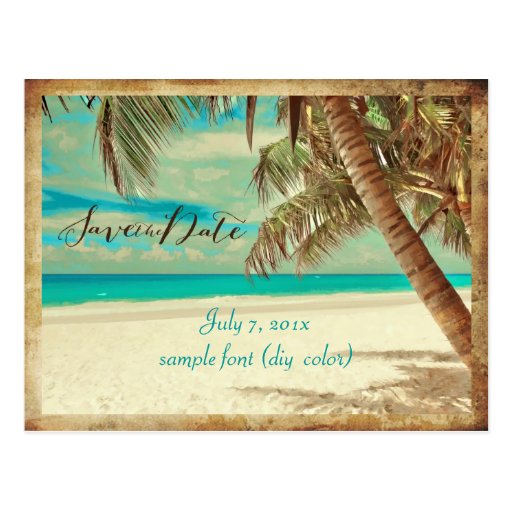 Vintage Hawaiian Postcards Save The Date 5