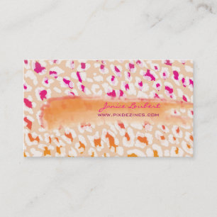 PixDezines snow leopard/DIY background color Business Card