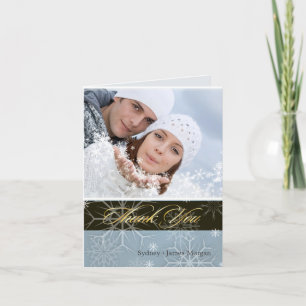 PixDezines Snowflakes / Photo Thank You Cards