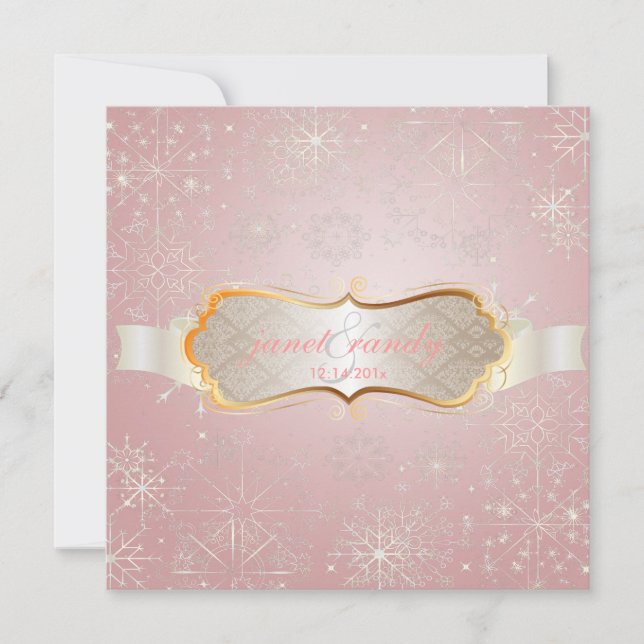 PixDezines Snowflakes, Winter Events Invitation (Front)