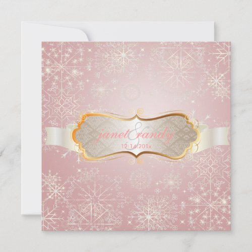PixDezines Snowflakes, Winter Events Custom Invitation