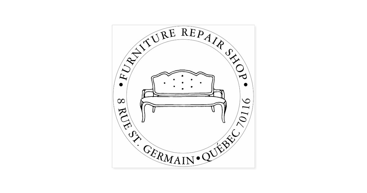 Pixdezines Sofa Seatee Self Inking Stamp Zazzle Com