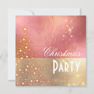 PixDezines Sparkling Christmas Tree Party Invitation