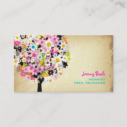 Customizable PixDezines spring blooms/tree trimmers â™¥â™¥â™¥â™¥ Business Card