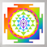 Pixdezines Sri Yantra/meditation/chakra Poster at Zazzle