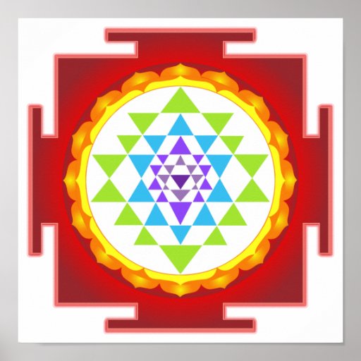 PixDezines Sri Yantra/Meditation/Chakra Poster | Zazzle