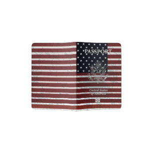 PixDezines Star and Stripes/US Flag Passport Holder