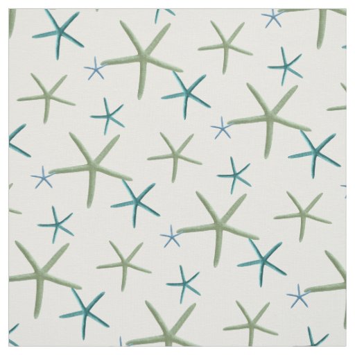 PixDezines Starfish/Mint/Teal/DIY Background Fabric