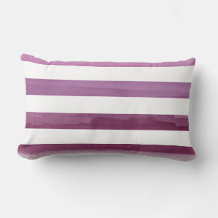 PixDezines stripes/digital watercolor affects Lumbar Pillow