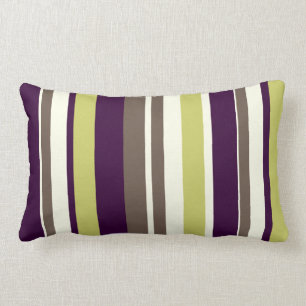 PixDezines stripes/DIY color Lumbar Pillow