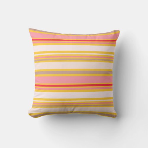 PixDezines stripesDIY color Throw Pillow