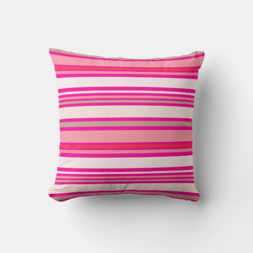 PixDezines stripesDIY color Throw Pillow