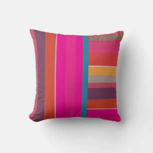 PixDezines stripes/DIY color Throw Pillow