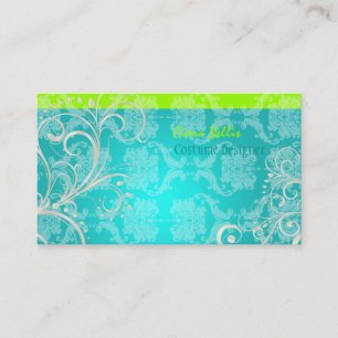 PixDezines Stylish Pear Swirls Business Card