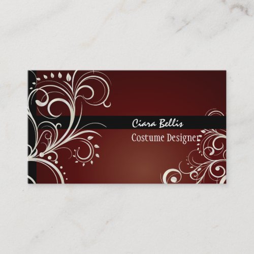 PixDezines Stylish Pearl Swirls Business Card