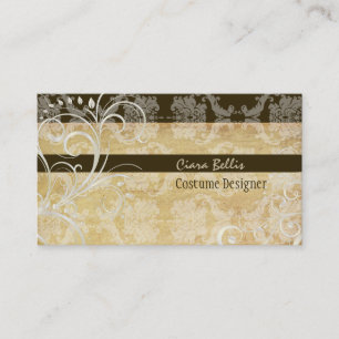 PixDezines Stylish Pearl Swirls Business Card