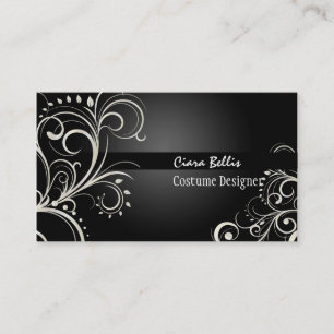 PixDezines Stylish Pearl Swirls Business Card