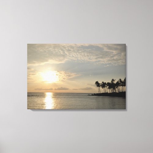 PixDezines Sunset at Waikiki Canvas Print