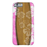 Pixdezines Surf Board+hibiscus/diy Background Barely There Iphone 6 Case at Zazzle