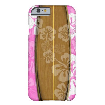 Pixdezines Surf Board Hibiscus/diy Background Barely There Iphone 6 Case by iphone_skins at Zazzle