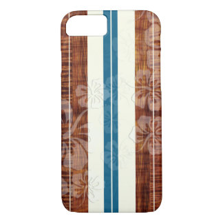 PixDezines Surf Board/Hibiscus/Faux Koa iPhone 8/7 Case