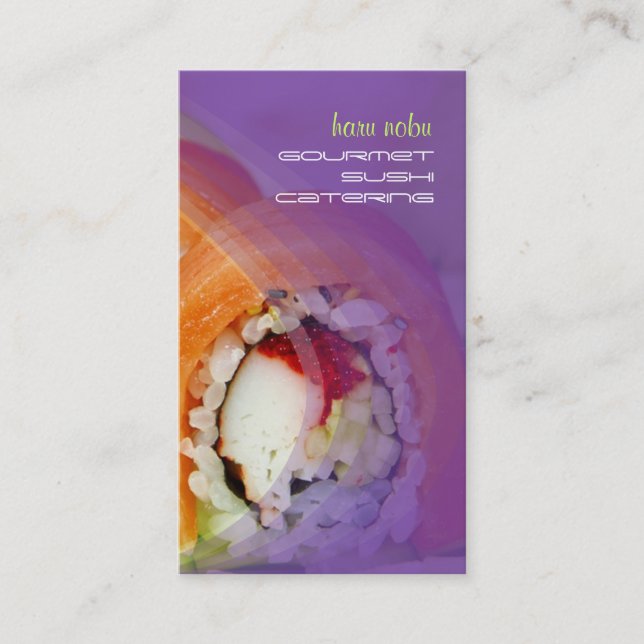 PixDezines sushi business cards (Front)