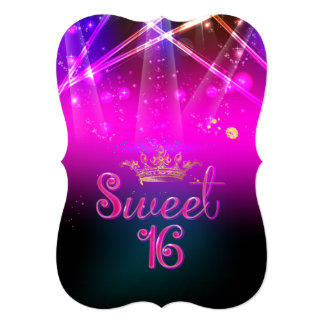 Sweet 16 Neon Invitations & Announcements | Zazzle