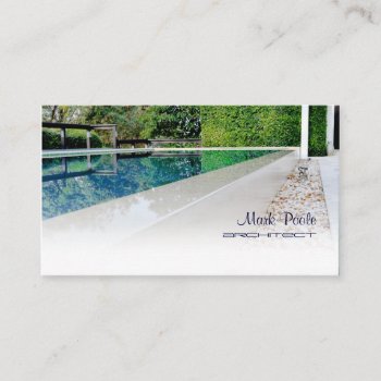 Pixdezines Swimming Pool/diy Template Business Card by Create_Business_Card at Zazzle