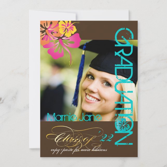 PixDezines Swirls, 2011 Graduation, Custom Color Invitation (Front)