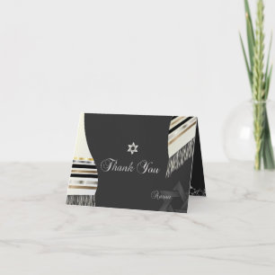 PixDezines tallit mitzvah Thank You Card