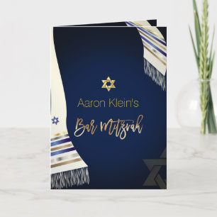 PixDezines tallit/photo bar mitzvah/DIY color Invitation