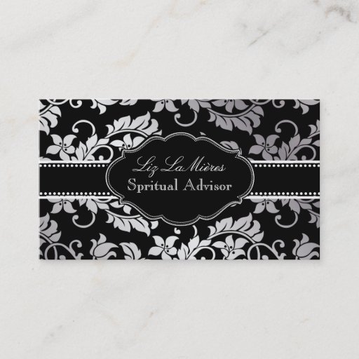 Customizable PixDezines Tanza Damask/DIY background Business Cards