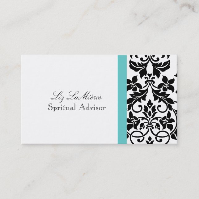 PixDezines Tanza Damask/DIY colors!!! Business Card (Front)