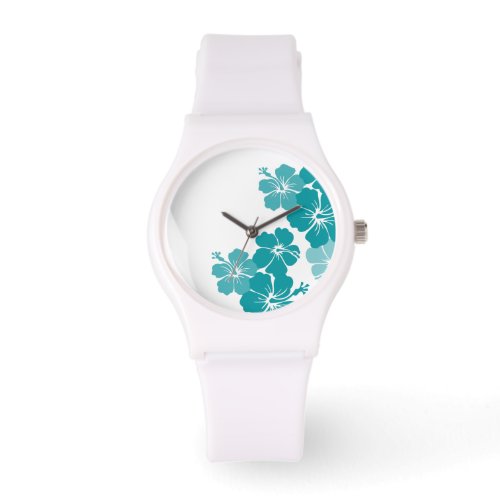 PixDezines teal hibiscusdiy background Watch