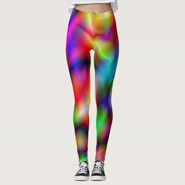PixDezines Techno Dance/Neon Lights Leggings (Front)